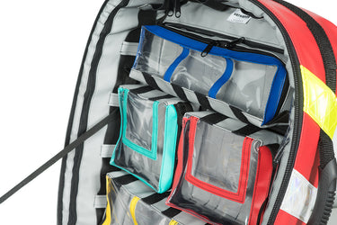 Erste-Hilfe-Rucksack für Sanitäter - Nahaufnahme